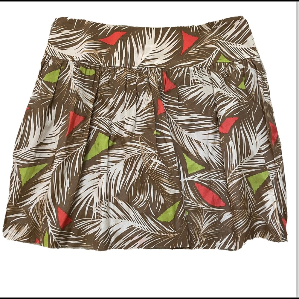CHAUS Womens Floral Cottage Core Side Zip Skirt. Size 14